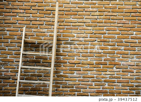 Background of old vintage brick wall with stairs Background of old vintage brick wall with stairs 39437512