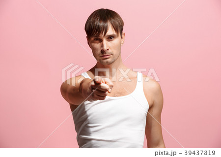 The overbearing man point you and want you, half 39437819