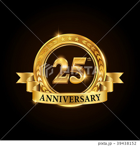 25 years anniversary celebration logotype. 25 years anniversary celebration logotype. 39438152