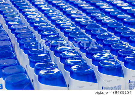 close up of deodorant plastic caps in supermarket 39439154