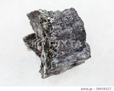 raw Magnetite ore on white 39439327
