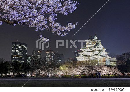 大阪城・夜桜・ライトアップ 39440064