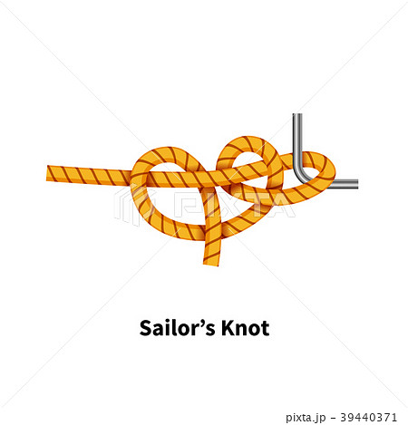 Sailor's sea knot how-to guide on white Sailor's sea knot how-to guide on white 39440371