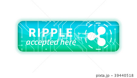 Ripple accepted here, bright glossy badge on white 39440518