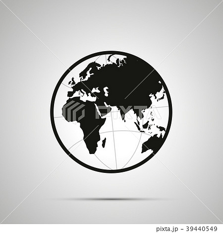 Europe and africa side of world map on globe Europe and africa side of world map on globe 39440549