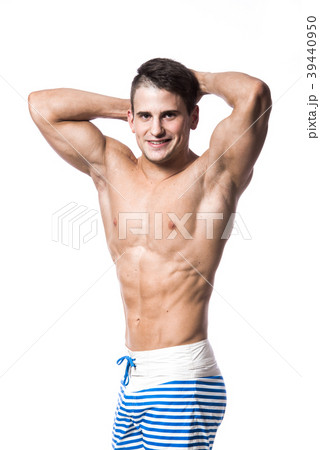 Portrait of a handsome young muscular man in 39440950