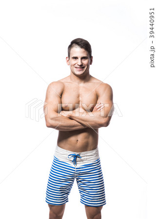 Portrait of a handsome young muscular man in 39440951