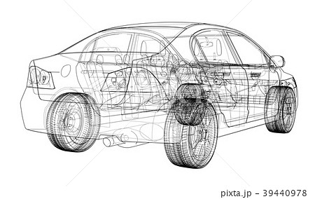 Concept car blueprint Concept car blueprint 39440978