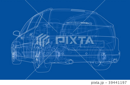 Concept car blueprint 39441197