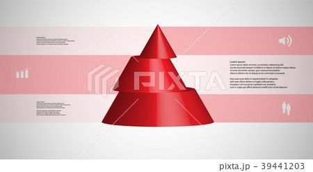 3D illustration infographic template  39441203