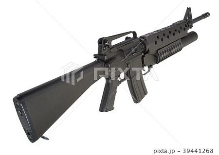 M16A4 rifle equipped with an M203 grenade launcher 39441268