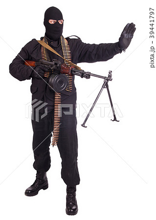 mercenary with RPD 44 machine gun 39441797