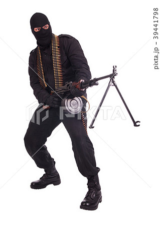 mercenary with RPD 44 machine gun 39441798
