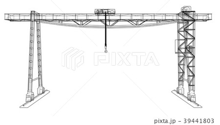 Gantry crane blueprint 39441803
