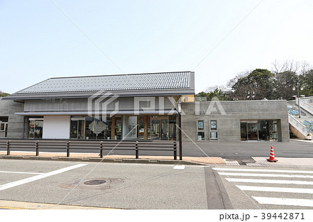 三国風景 三国駅 福井県 坂井市 三国町 の写真素材