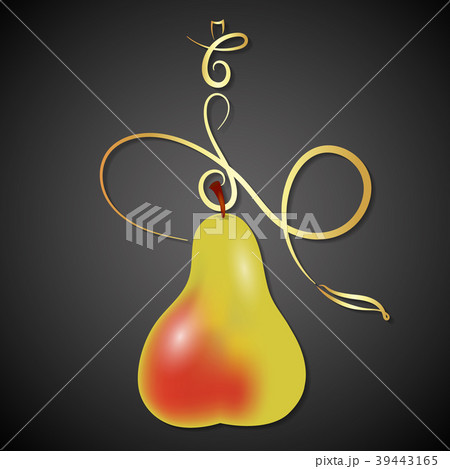 Hookah fruit pear vector 39443165