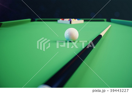 3D illustration recreation sport. Billiards balls 3D illustration recreation sport. Billiards balls 39443227