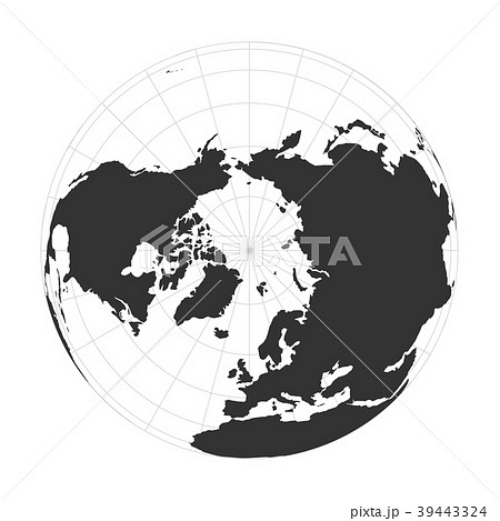 Vector Earth globe focused on Arctica and North Vector Earth globe focused on Arctica and North 39443324