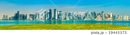 Skyline of Doha, the capital of Qatar. 39443373
