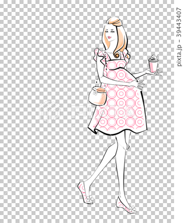 ピンクのマタニティドレス ピンクのマタニティドレス 39443407