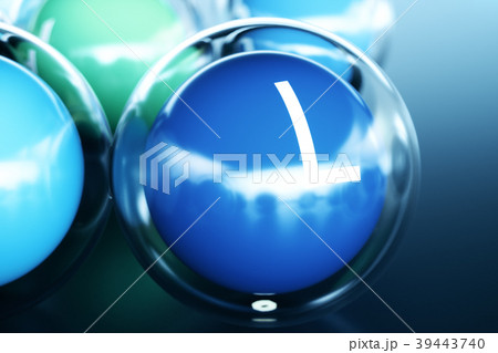 Vitamin I, on black background. Symbol of health 39443740