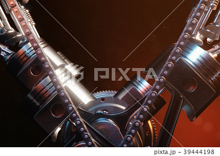 3d illustration of an internal combustion engineのイラスト素材 [39444198] - PIXTA