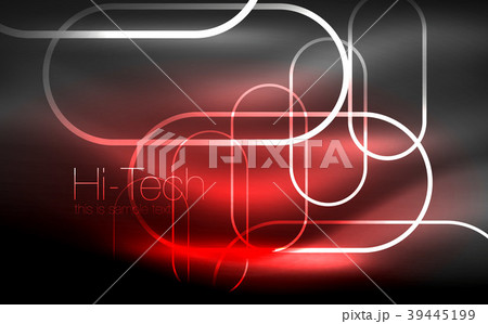Glowing ellipses dark background, waves and swirl Glowing ellipses dark background, waves and swirl 39445199