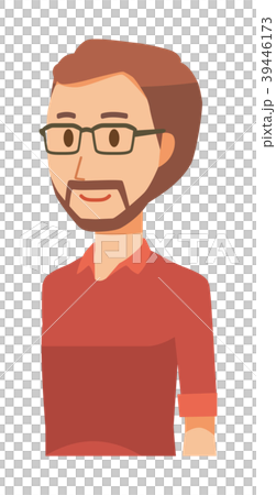 A bearded man wearing glasses is better than looking diagonally 39446173