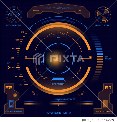 Futuristic touch screen user interface HUD Futuristic touch screen user interface HUD 39446279