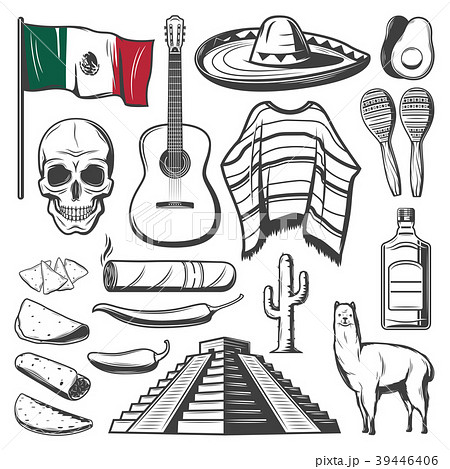 Cinco de Mayo mexican holiday fiesta party sketch 39446406
