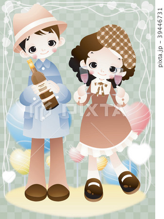 イラスト 恋人 カップル 39446731