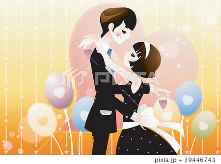 イラスト 記念日 恋人のイラスト素材