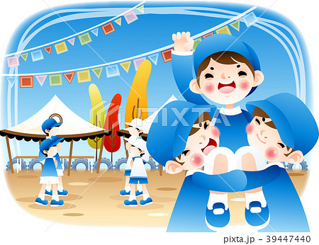 運動会 子供 イラスト 39447440