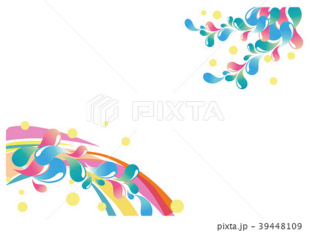 イラスト 線 水滴のイラスト素材