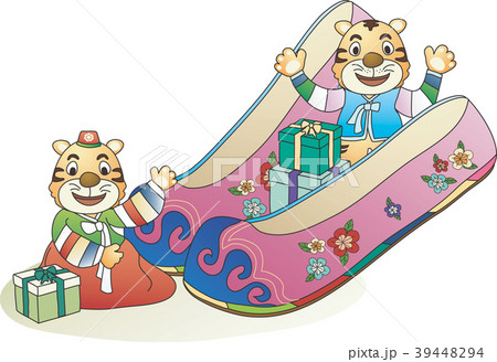 イラスト 新年 韓服 39448294