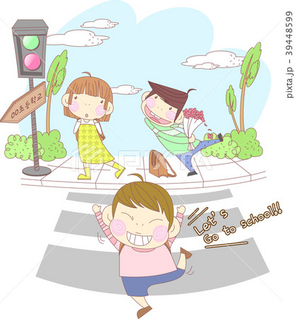 イラスト 新学期 学校 39448599