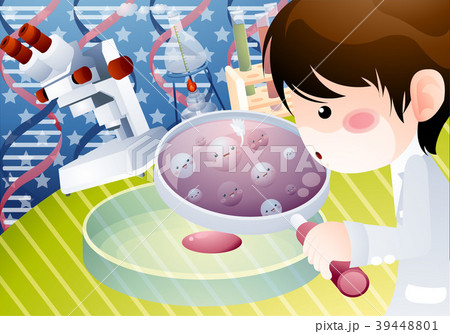 イラスト 背景 顕微鏡 39448801