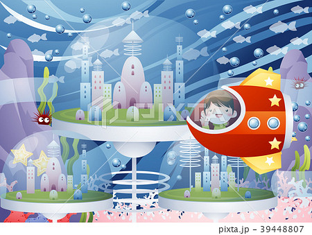 イラスト 背景 男 39448807