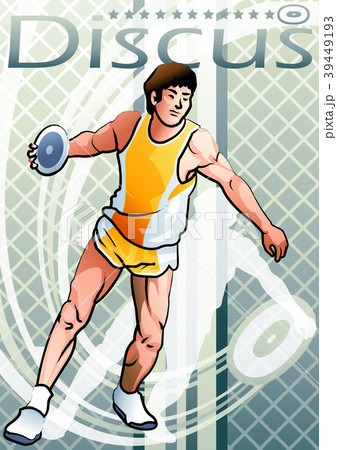 スポーツ 円盤投げ 男 39449193