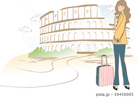 イラスト 欧州 ローマのイラスト素材