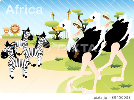 イラスト アフリカの 動物のイラスト素材