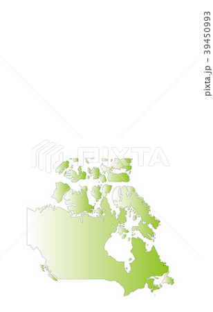 世界地図カナダのイラスト素材