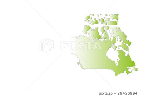 世界地図カナダのイラスト素材