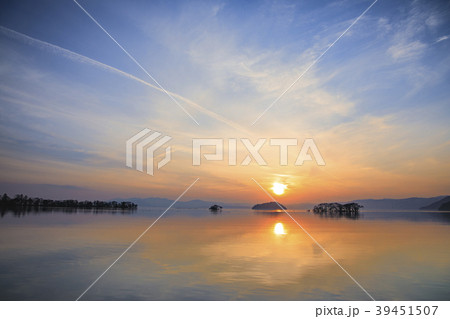 琵琶湖夕景 39451507