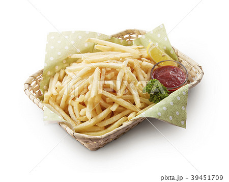 フライドポテト シューストリング French Friesの写真素材