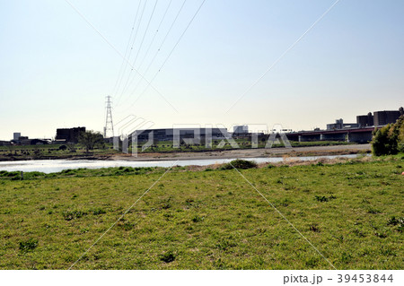 多摩川河川敷 新多摩川橋方面 39453844