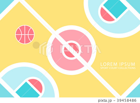Sport Court,Basketball Court Minimal background 39458486