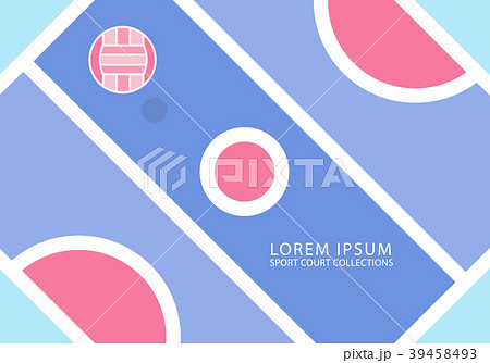Sport Court,Volleyball Court Minimal background 39458493