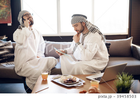 Two arab businessmen Two arab businessmen 39458503