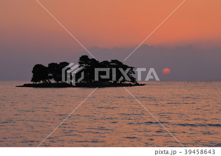松江市宍道湖の夕日 松江市宍道湖の夕日 39458643